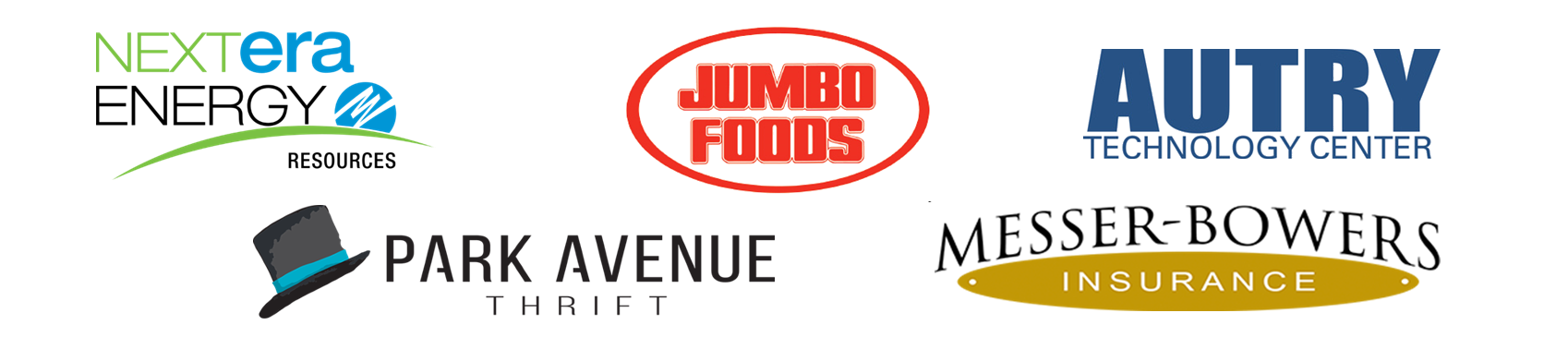 NextEra, Jumbo Foods, Autry Technology Center, Park Avenue Thrift, Messer Bowers